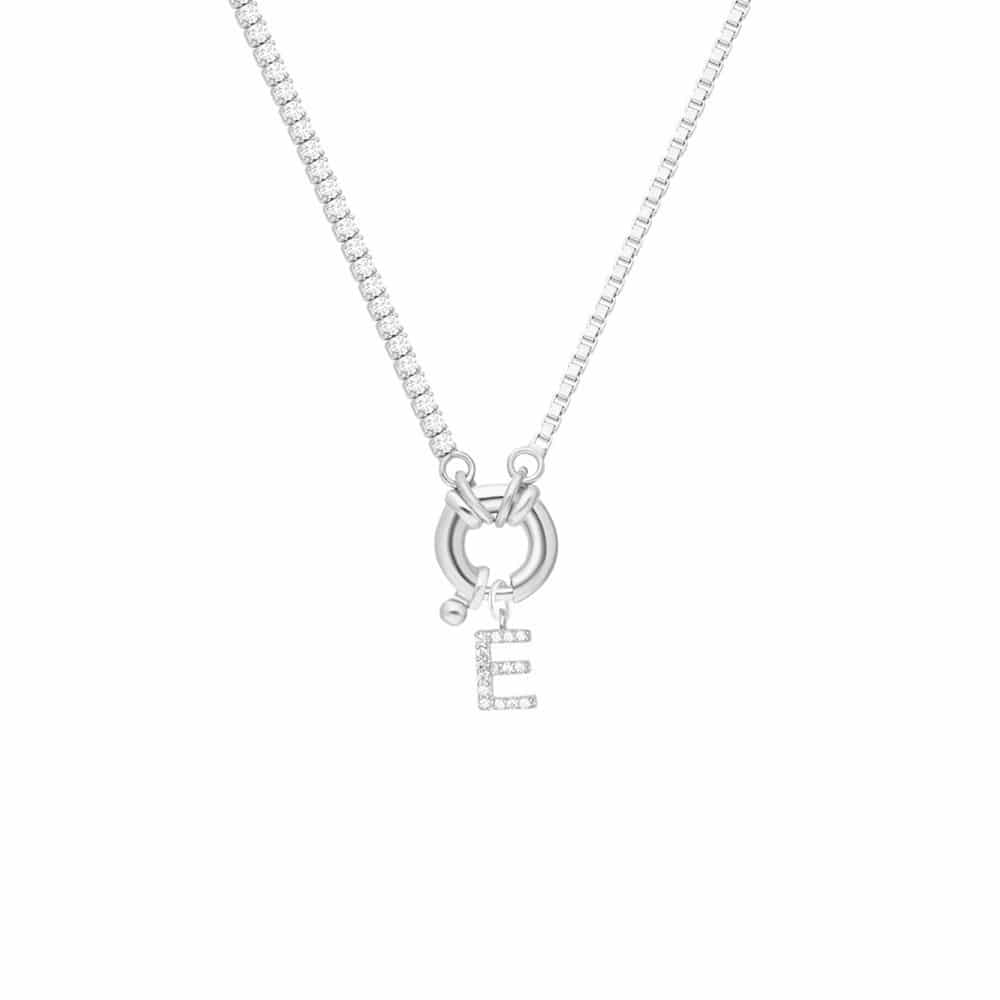 CHAIN DESIGN-BUCHSTABEN HALSKETTE