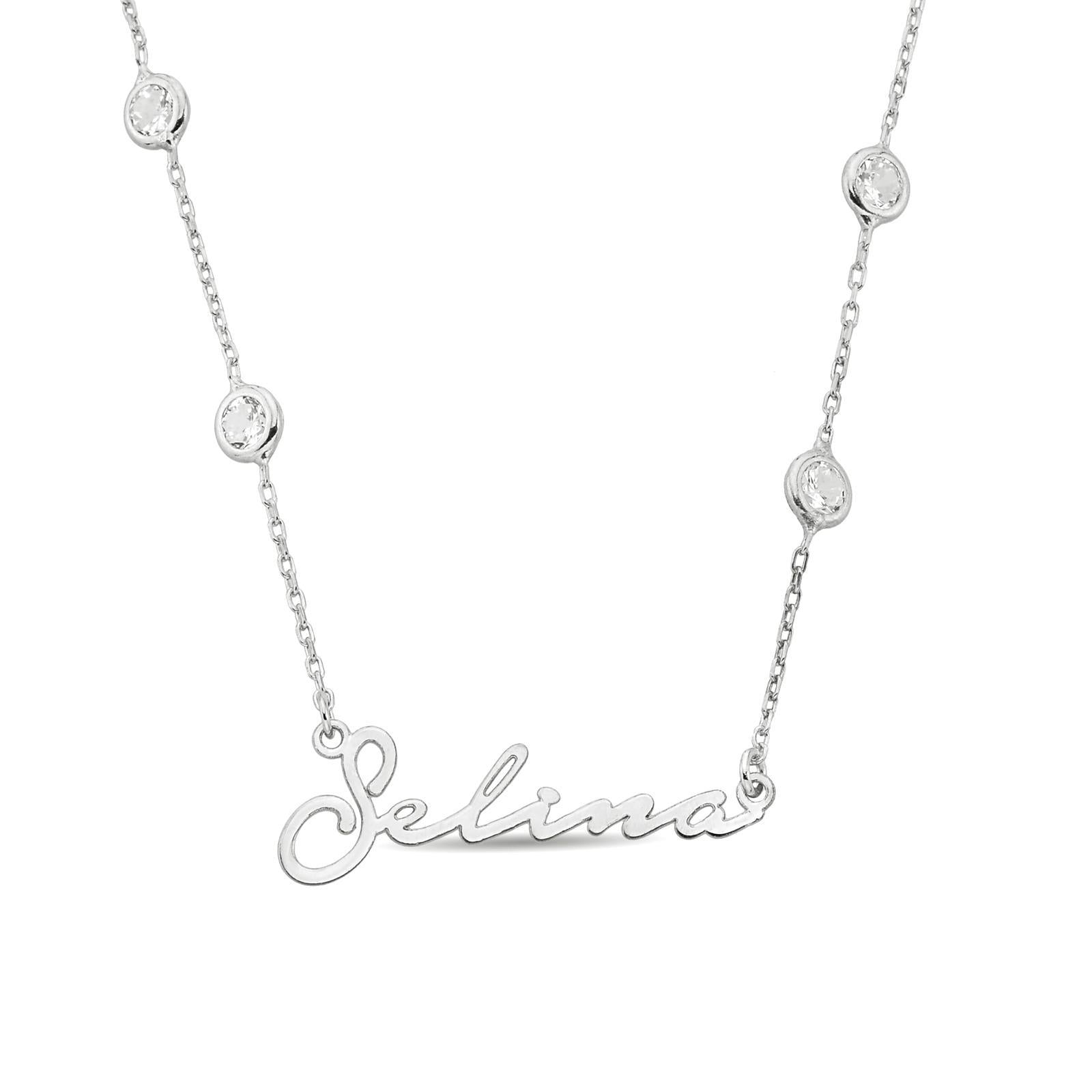 ZIRKONIA STONES SIGNATUR HALSKETTE