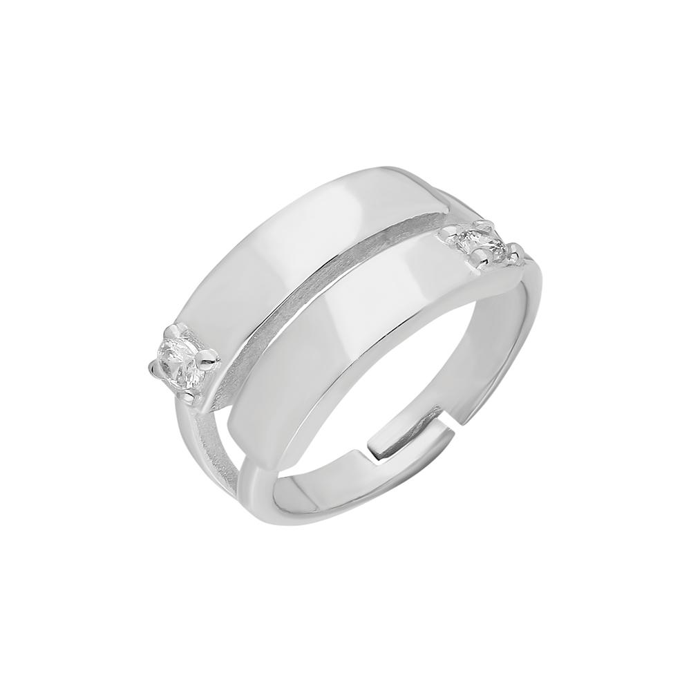 TWO ZIRKONIA RING