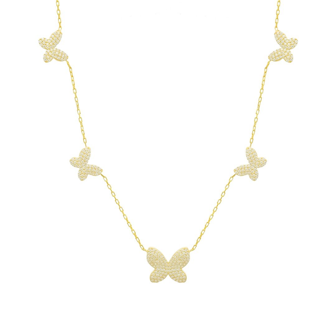 HALLE BUTTERFLY ZIRKONIA CHAIN